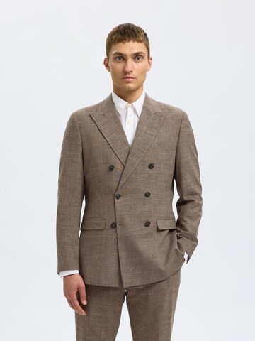 SELECTED HOMME Slim Fit Sakko in Braun: Vorderseite