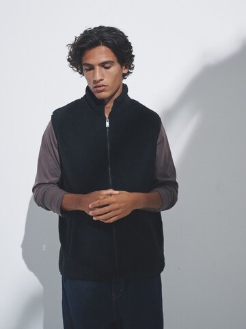 The Set Fleece jas in Zwart