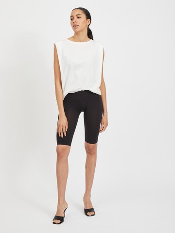 VILA Skinny Leggings 'Seam' in Zwart