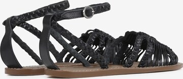 BRONX Sandalen met riem in Zwart