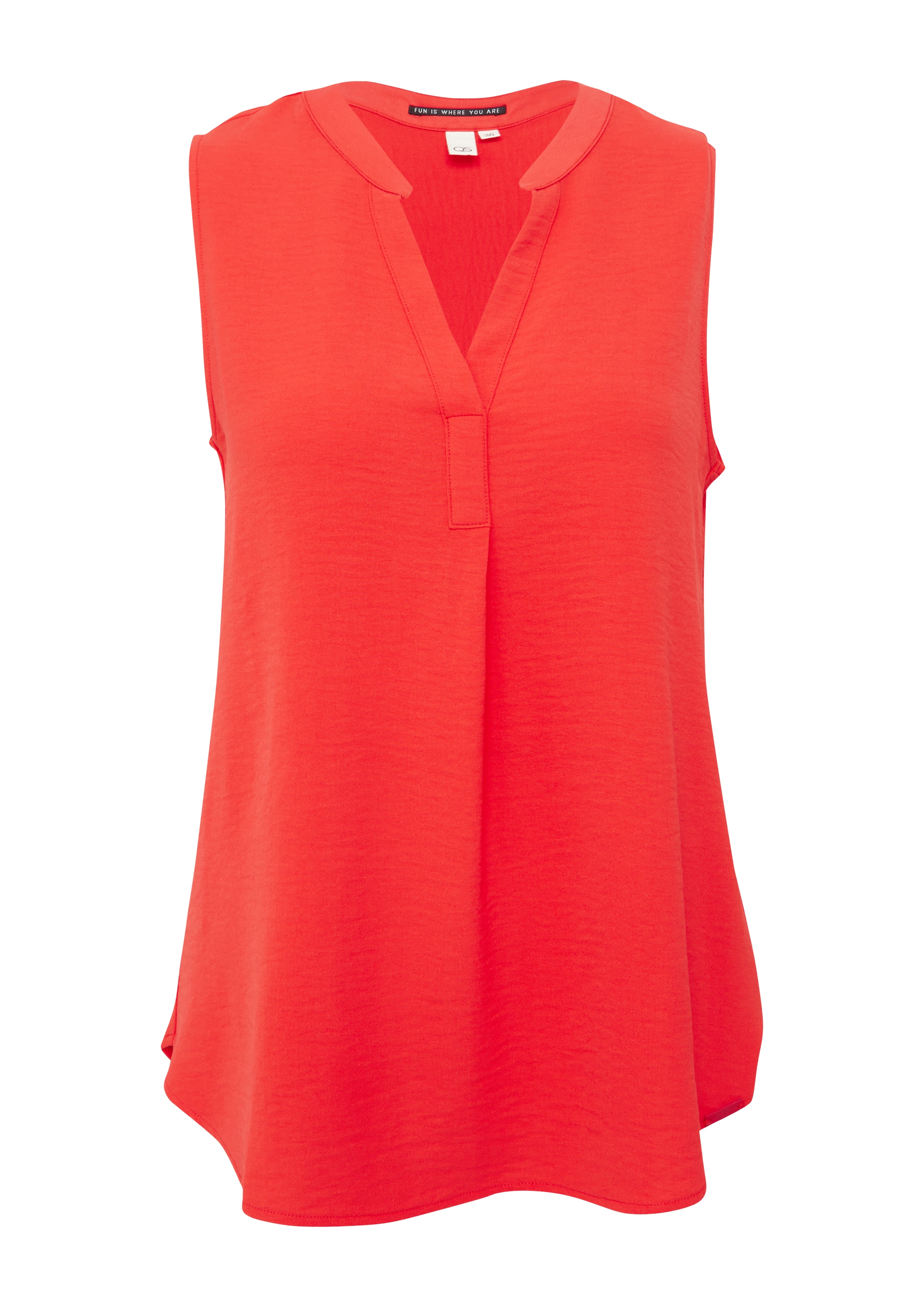 QS Bluse in Rot: Vorderseite