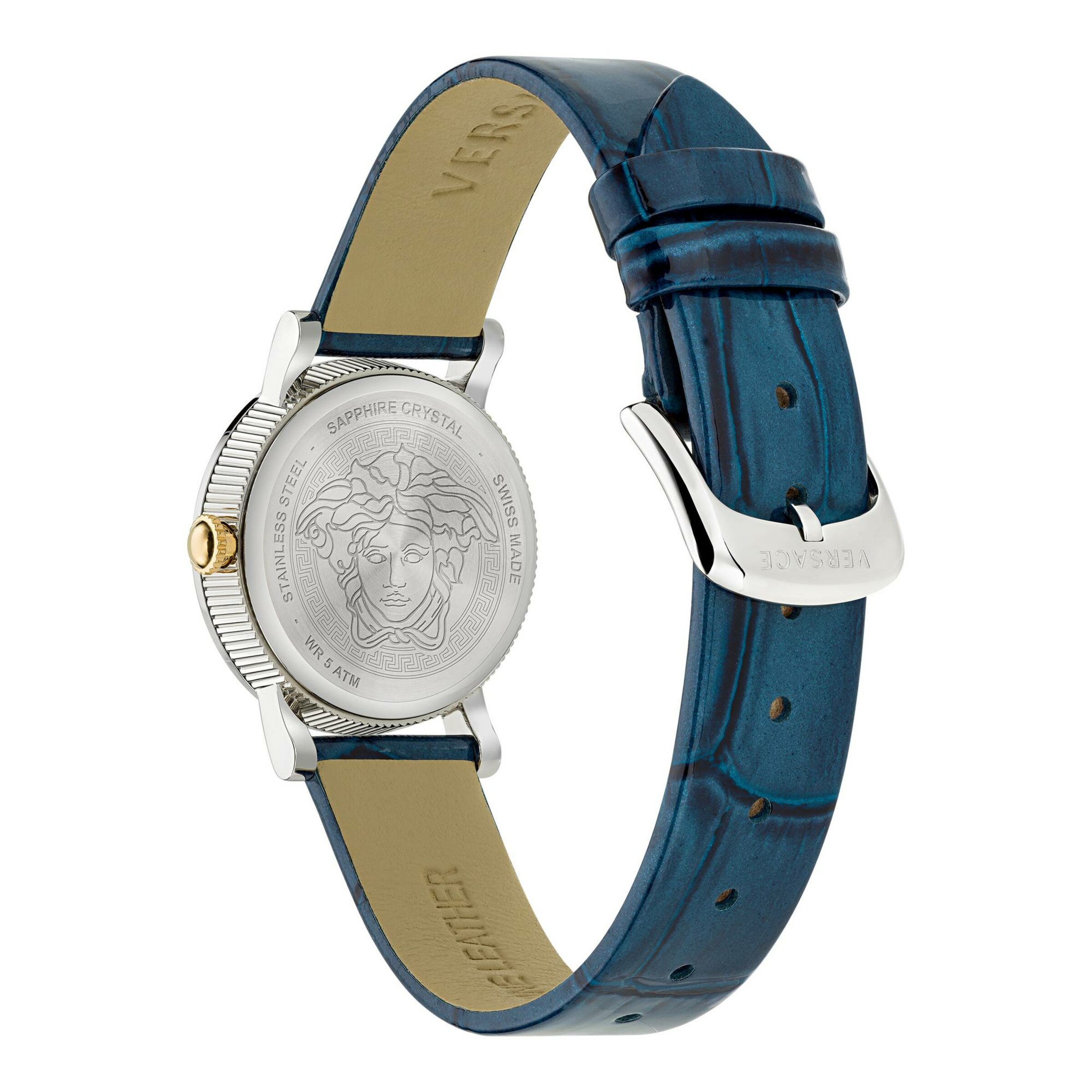 VERSACE Analoog horloge 'Petit' in Blauw