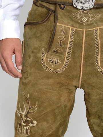 Rißberg Regular Klederdracht broek in Beige