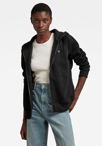 Veste de survêtement G-Star RAW en noir : devant