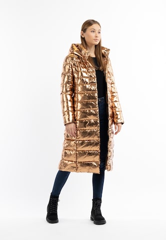MYMO Χειμερινό παλτό σε χρυσό