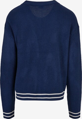 Urban Classics Knit Cardigan in Blue