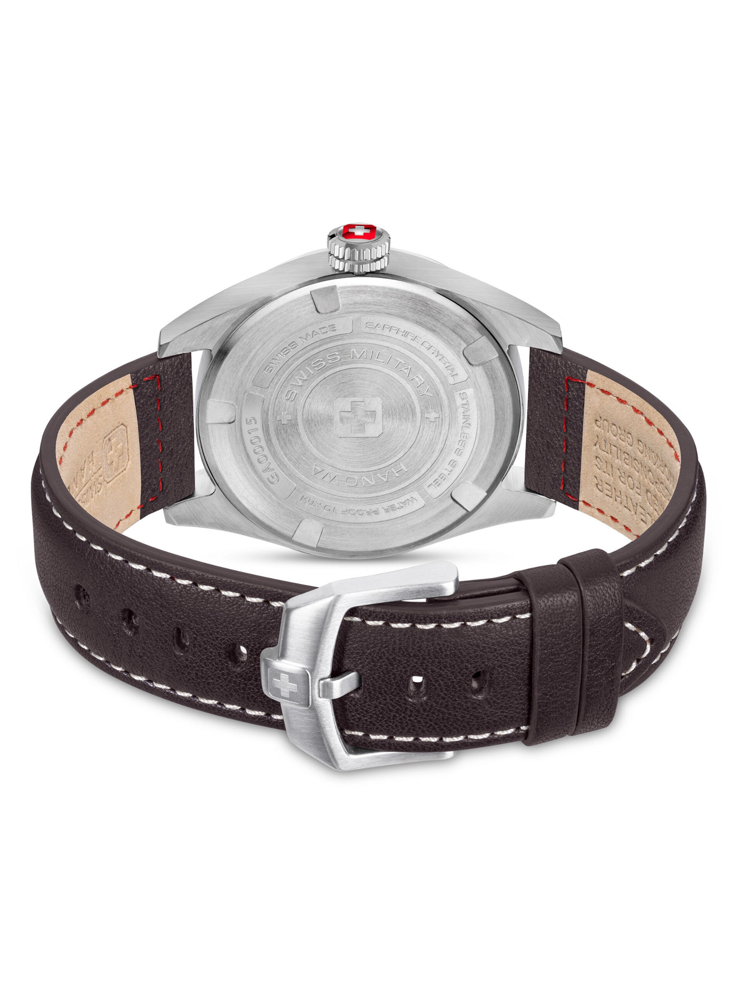 SWISS MILITARY HANOWA Uhr 'Greyhound' in Braun