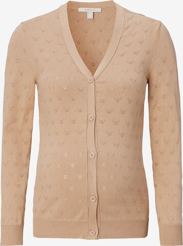 Esprit Maternity Knit Cardigan in Beige: front