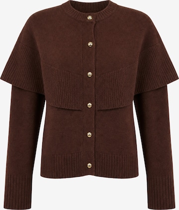 Cardigan BRAVE SOUL en marron : devant