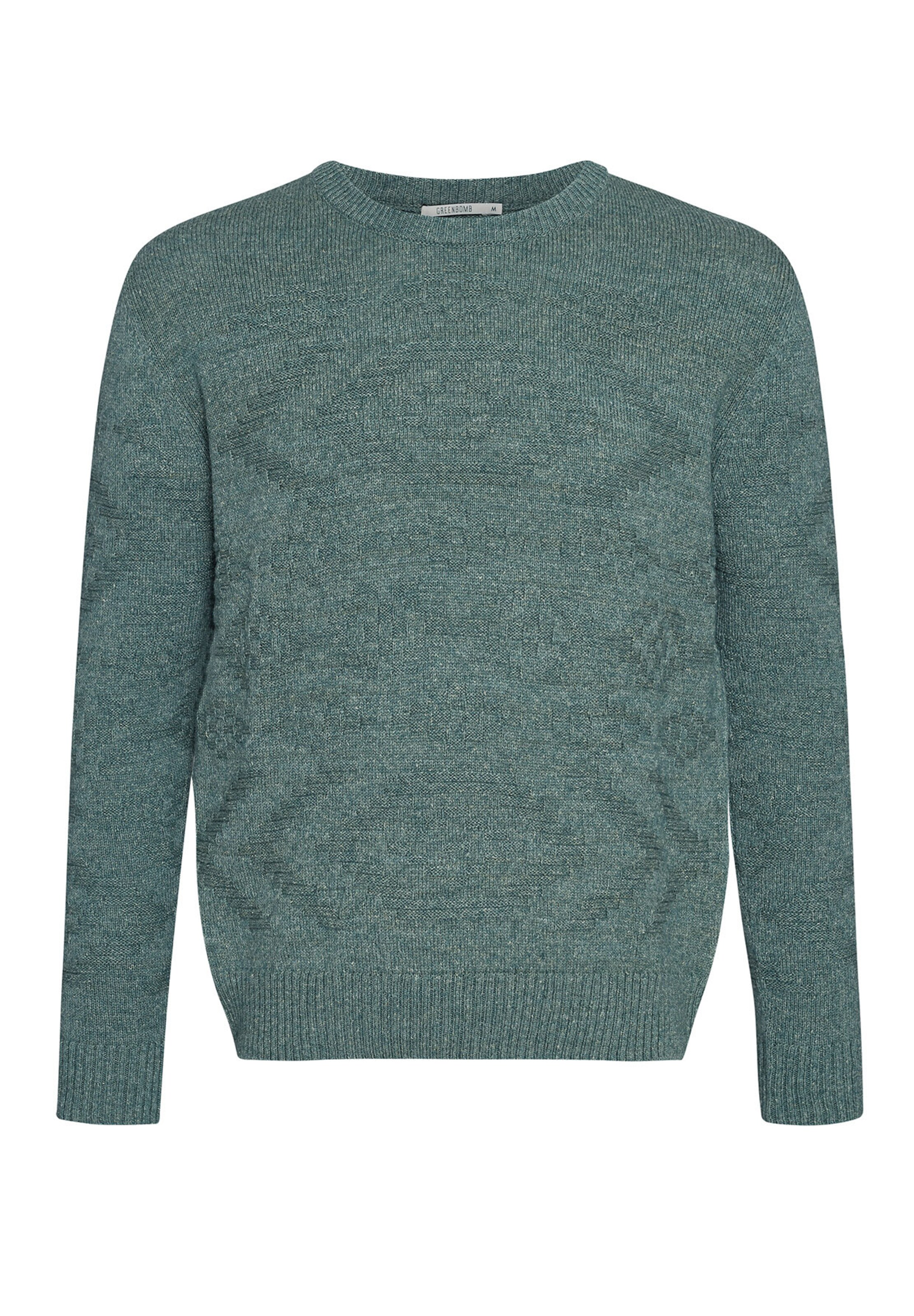 GREENBOMB Pullover in Grün: Vorderseite