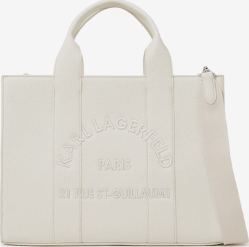 Karl LagerfeldVrećasta torba ' Rue St-Guillaume Mittelgroße Tote Bag ' - bijela boja: prednji dio
