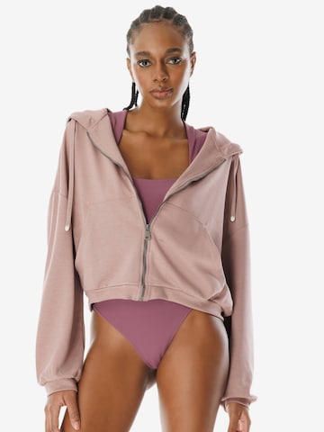 No Matter What Sweatjacke in Pink: Vorderseite