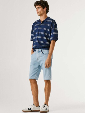 Pepe Jeans Regular Short 'Cash' in Blau