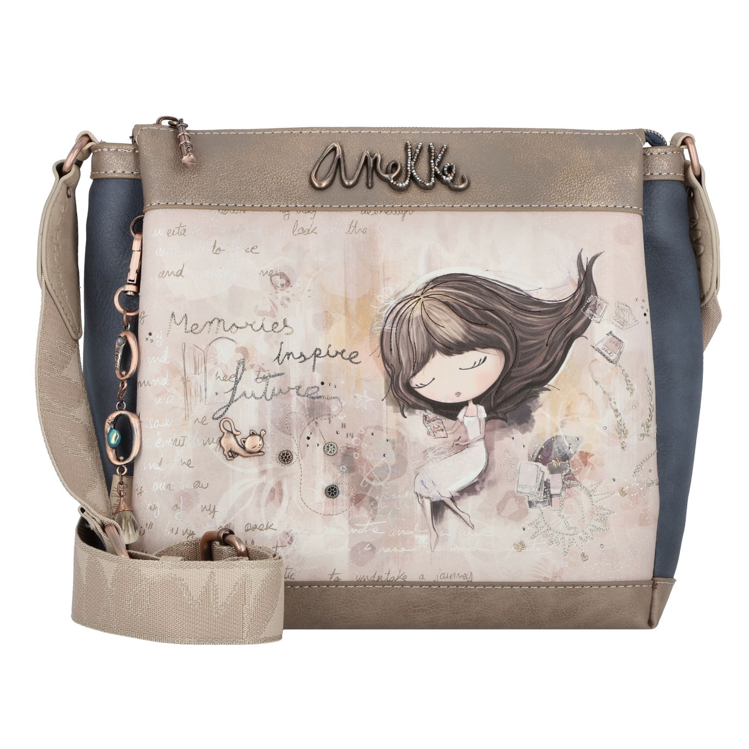 Anekke Crossbody bag 'Nature' in Beige: front
