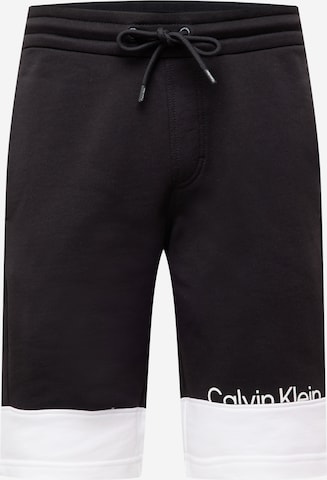 Calvin Klein Regular Pants in Black: front