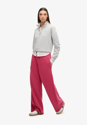 Wide Leg Pantalon Superdry en rouge