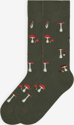 Von Jungfeld Socks 'Best of Icons' in Green: front