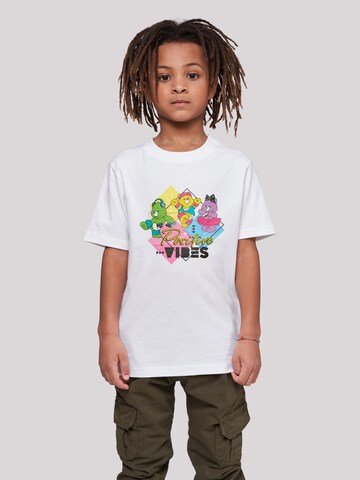 T-Shirt 'Care Bears Good Luck Bear Positive Vibes' F4NT4STIC en blanc : devant
