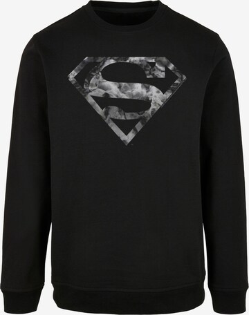 ABSOLUTE CULT Sweatshirt 'DC Originals - Marble Superman' in Black: front