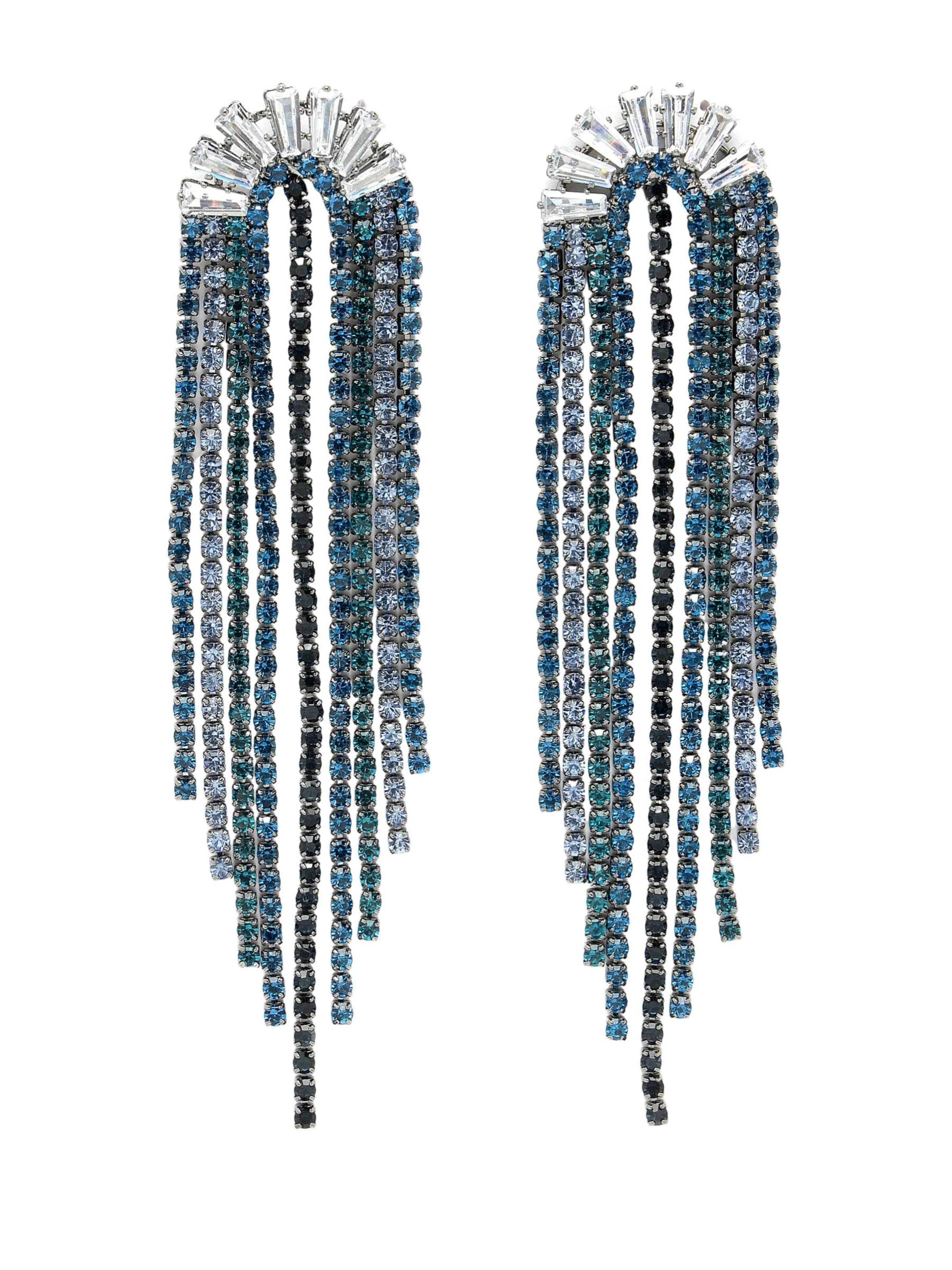 AVANT-GARDE PARIS Earrings 'Jelenaia' in Blue: front