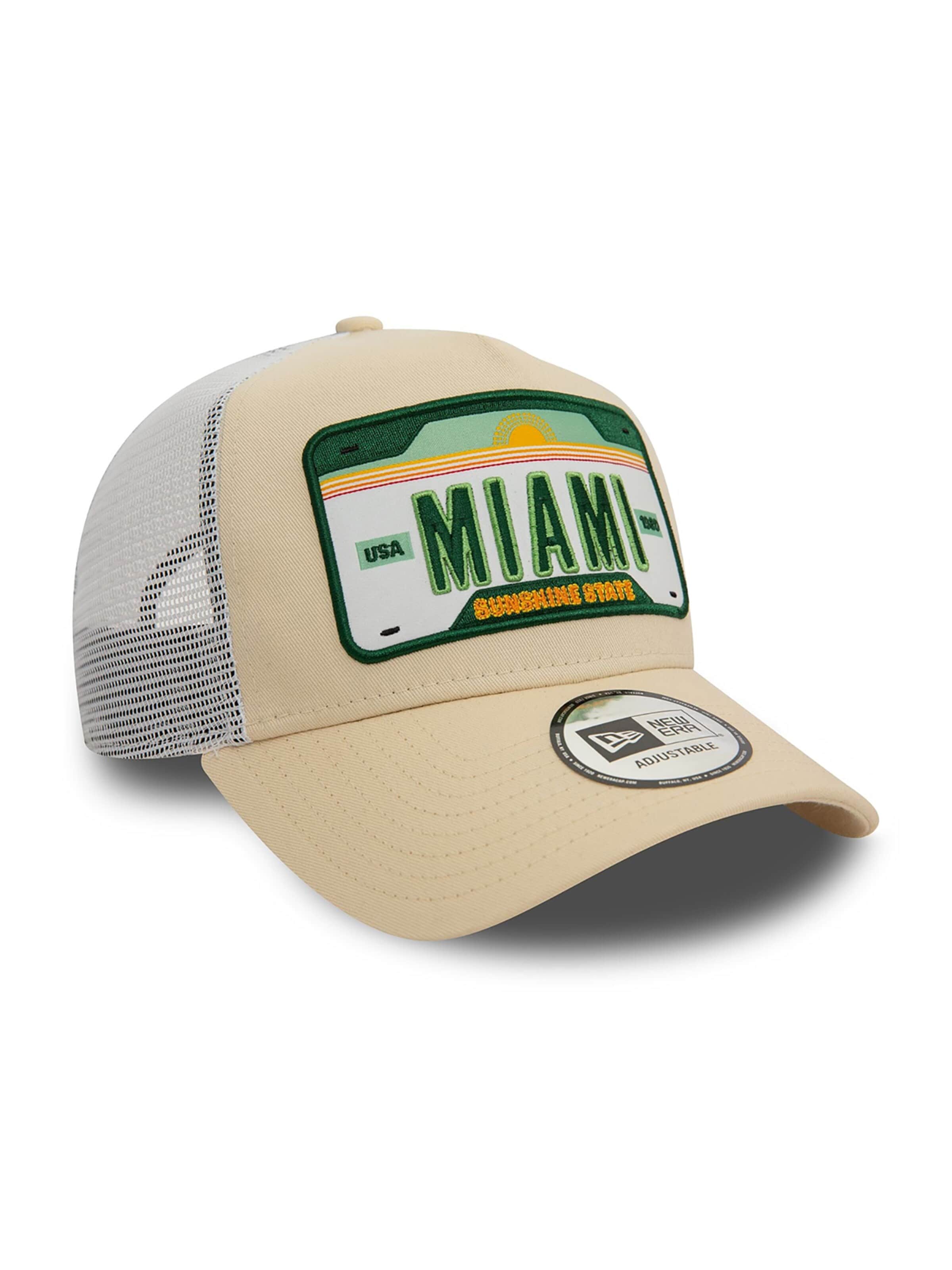 NEW ERA Cap '9FORTY Trucker Miami Patch'‌‌‌‌‌‌‌‌‌‌ in Beige