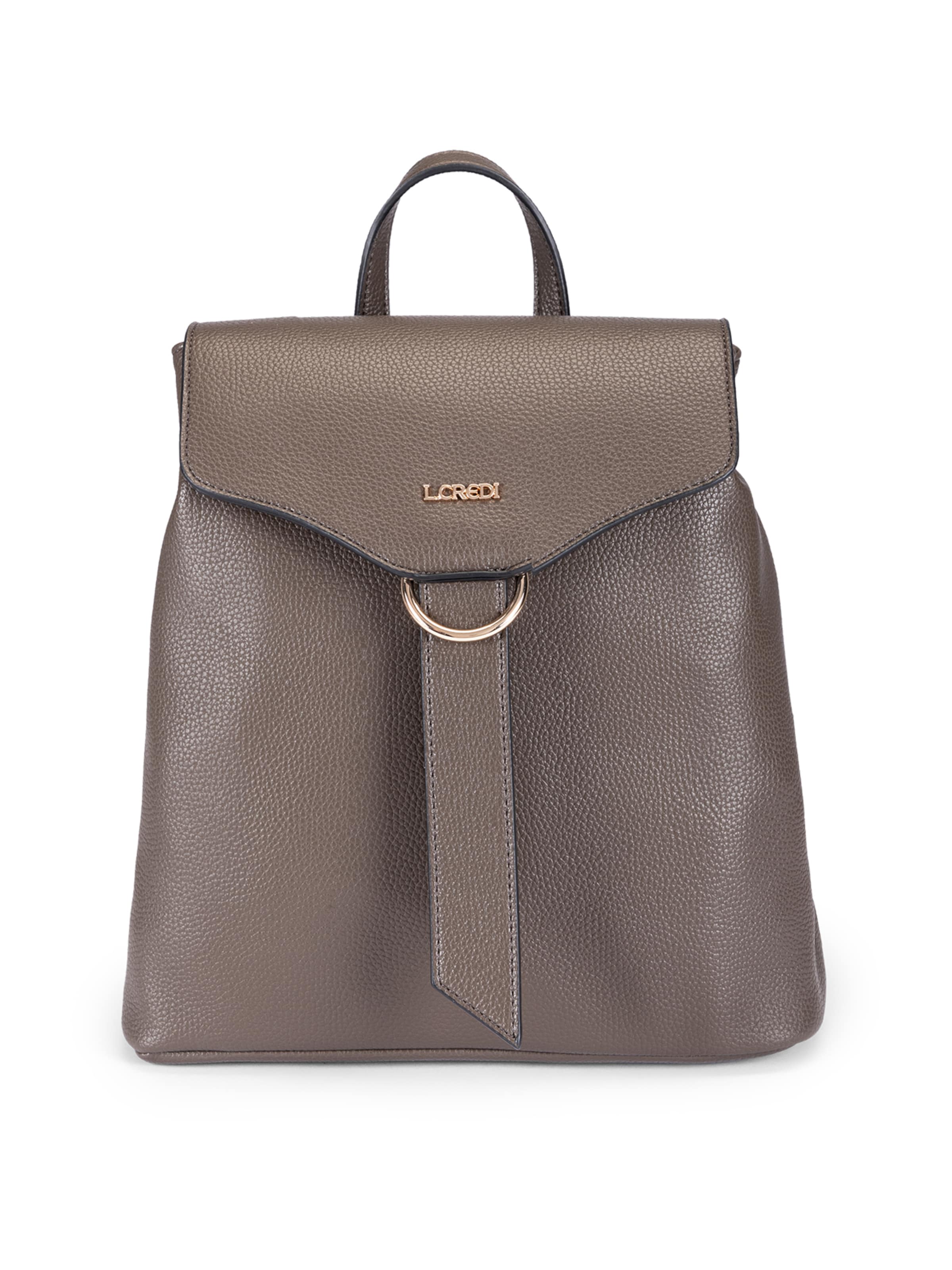 L.CREDI - Mochila 'Ondria' en gris: frente