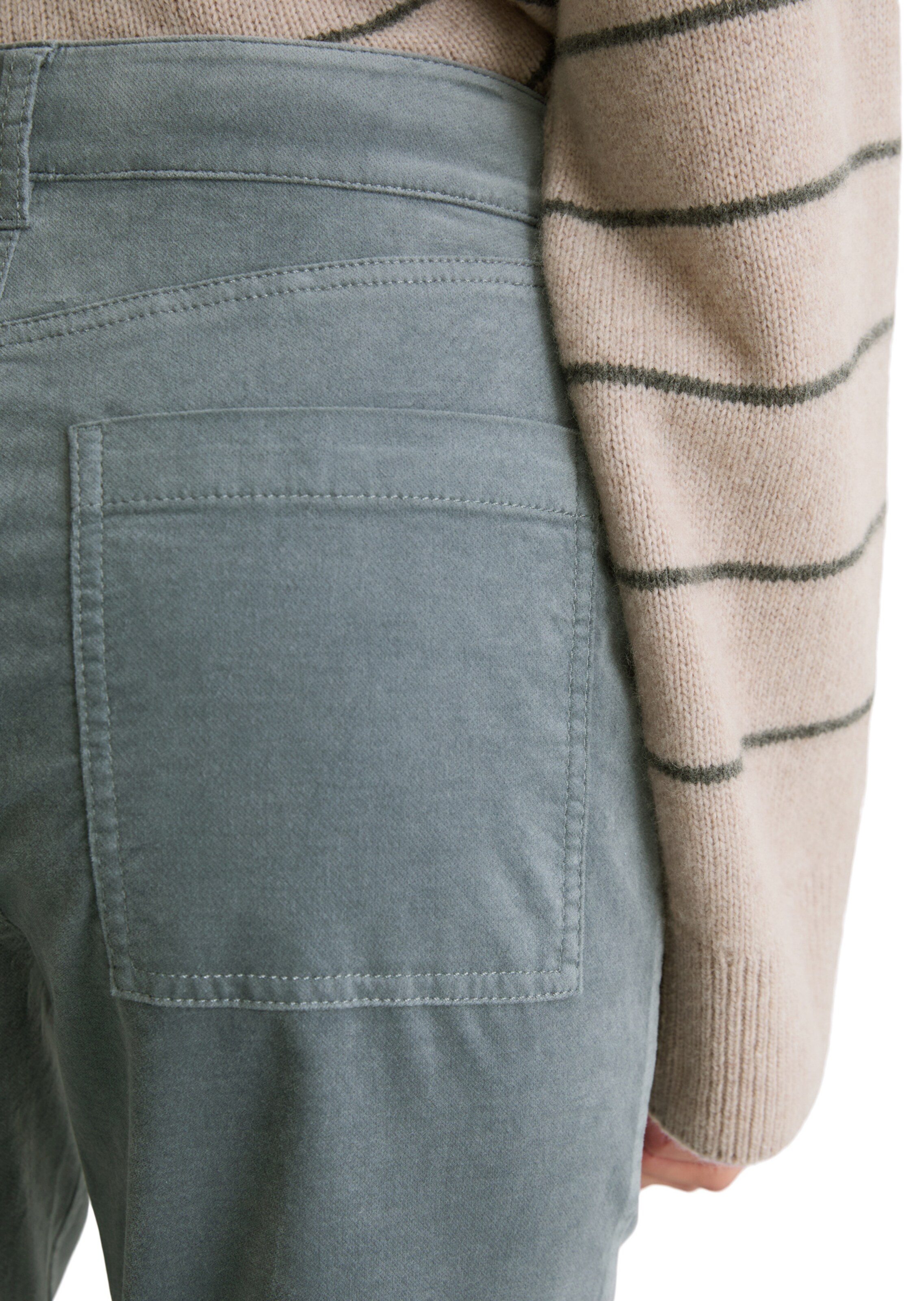 Marc O'Polo Flared Broek in Blauw