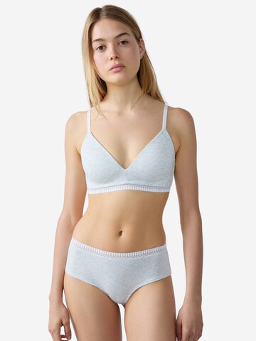 Triangolo Reggiseno 'Happily We Care' di ETAM in grigio: frontale