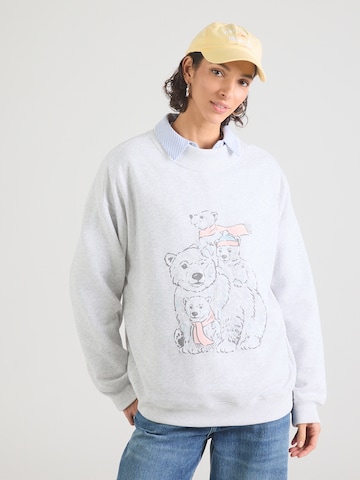 HOLLISTER Свитшот 'XMAS' в Серый: спереди