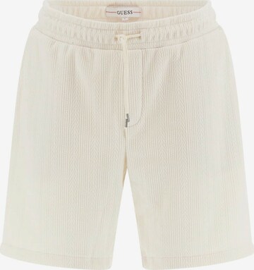 GUESS Slim fit Pants in White: front