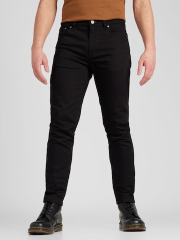 Won Hundred Regular Pants 'Dean A' in Black: front