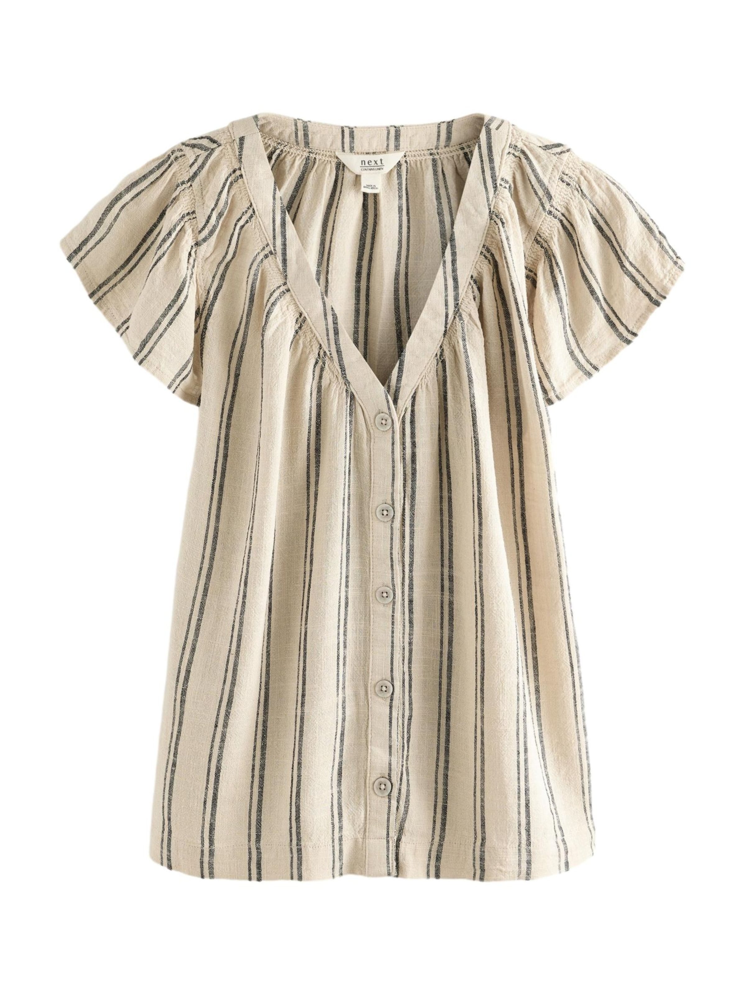 Next Blus i beige: framsida