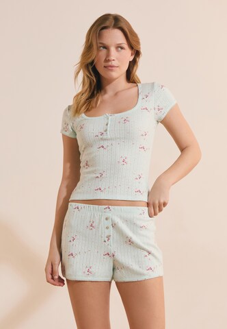 Chemise de nuit 'Katell' ETAM en vert : devant