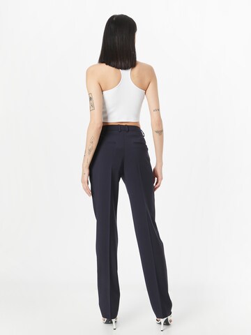 BOSS Regular Pleated Pants 'Tameah' in Blue