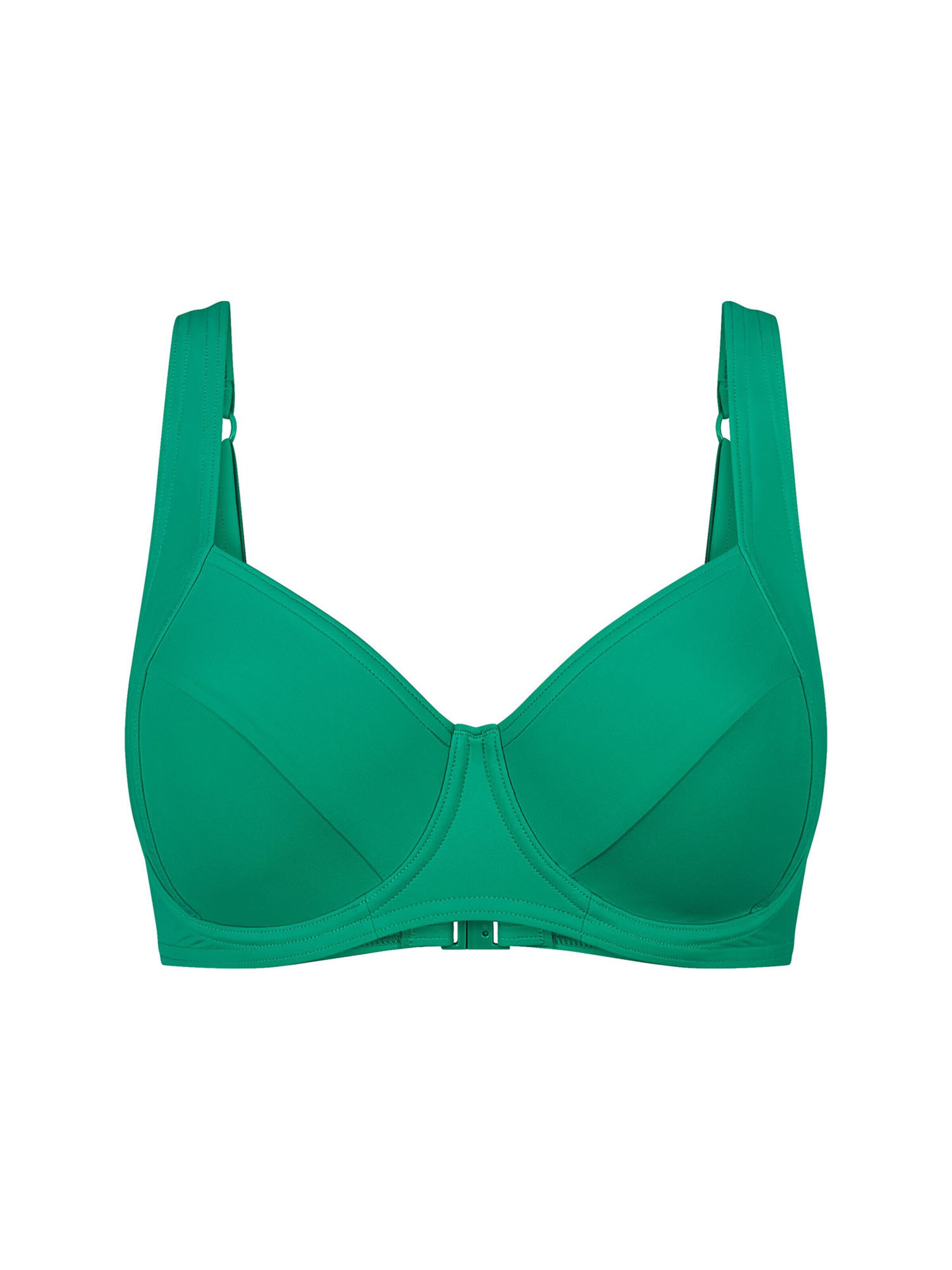 TRIUMPH Balconette Bügel-Bikini-Top ' Red Label Mix & Match Summer ' in Grün: Vorderseite