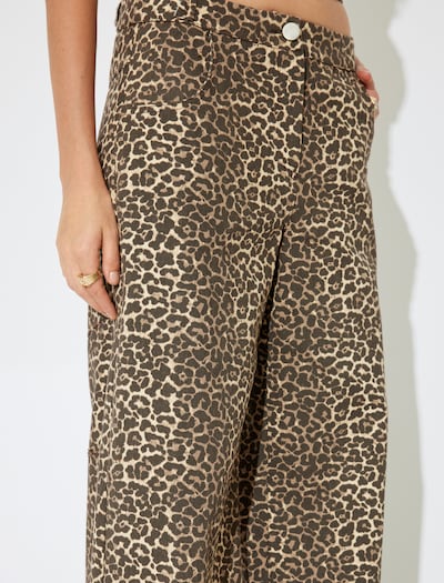 Koton Pants in Beige / Brown / Black, Item view