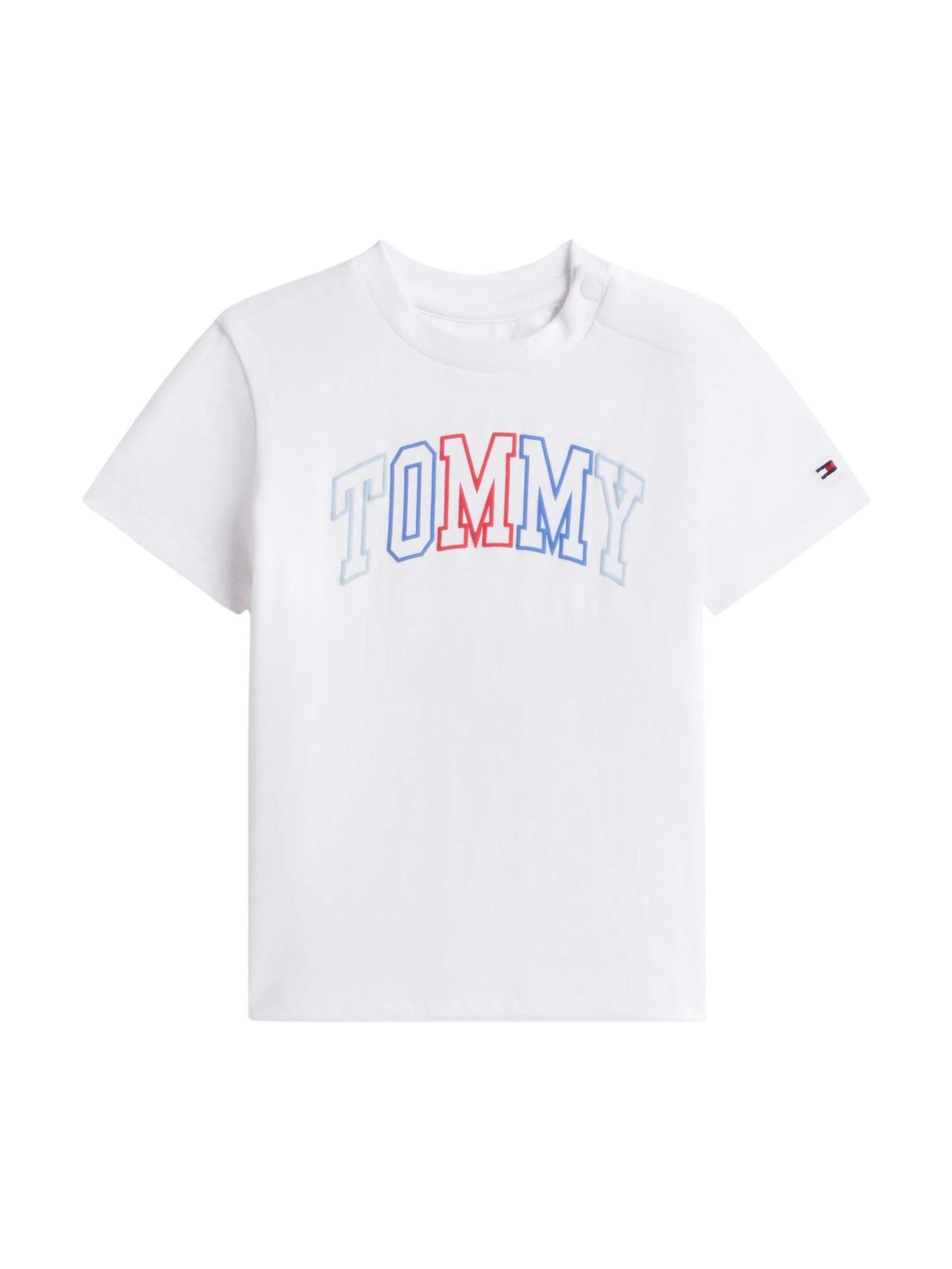 T-Shirt Tommy Hilfiger Kids en blanc : devant