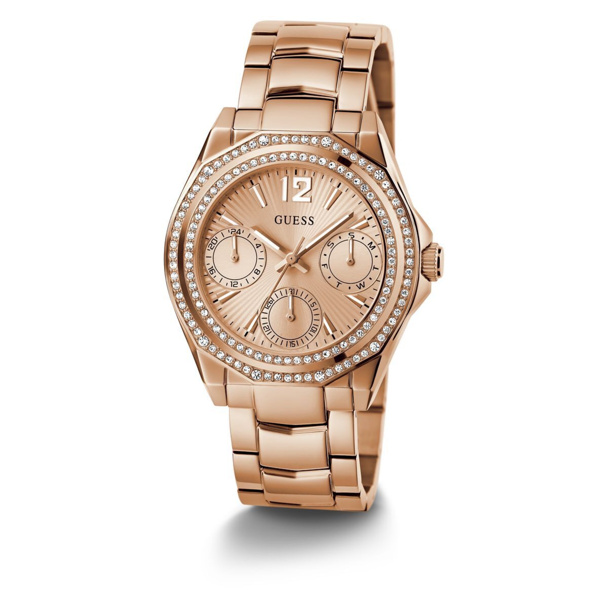 GUESS Analoog horloge 'Ritzy' in Goud