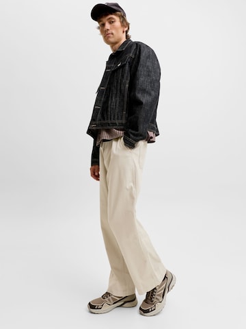 JACK & JONES Wide leg Trousers in Beige