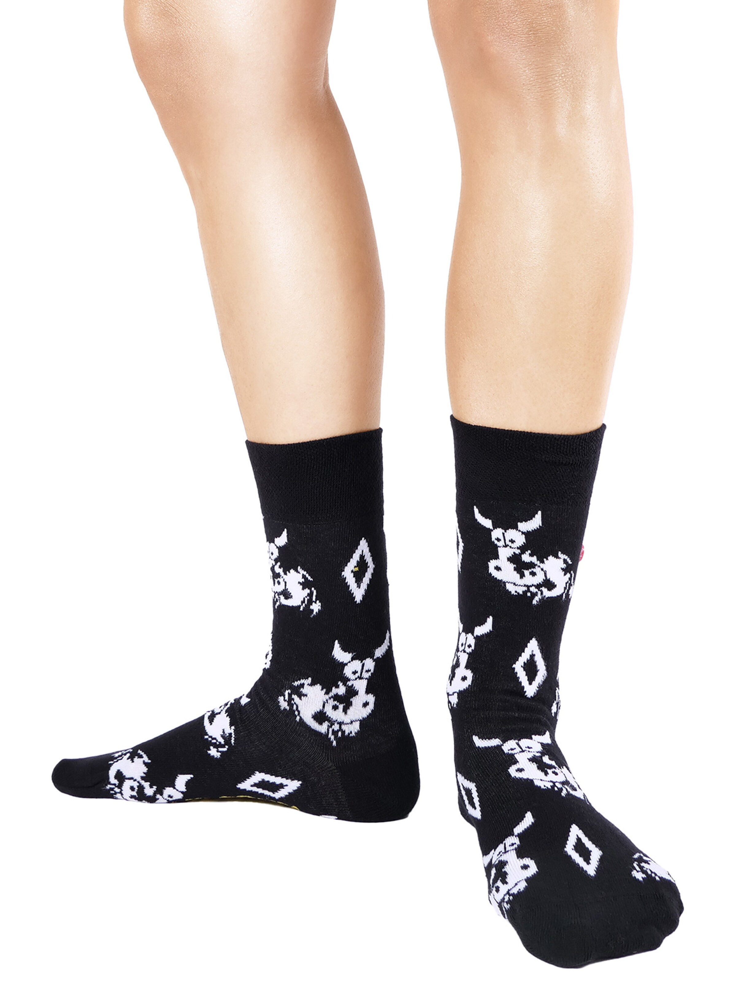 UNABUX Socks ' GRUMBLE IN THE JUNGLE ' in Black