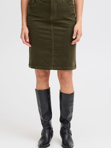Jupe PULZ Jeans en vert : devant