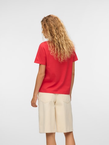 VERO MODA Shirt 'VMPAULINA' in Red