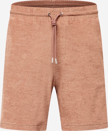 NN07 Broek 'Cameron' in Bruin: voorkant