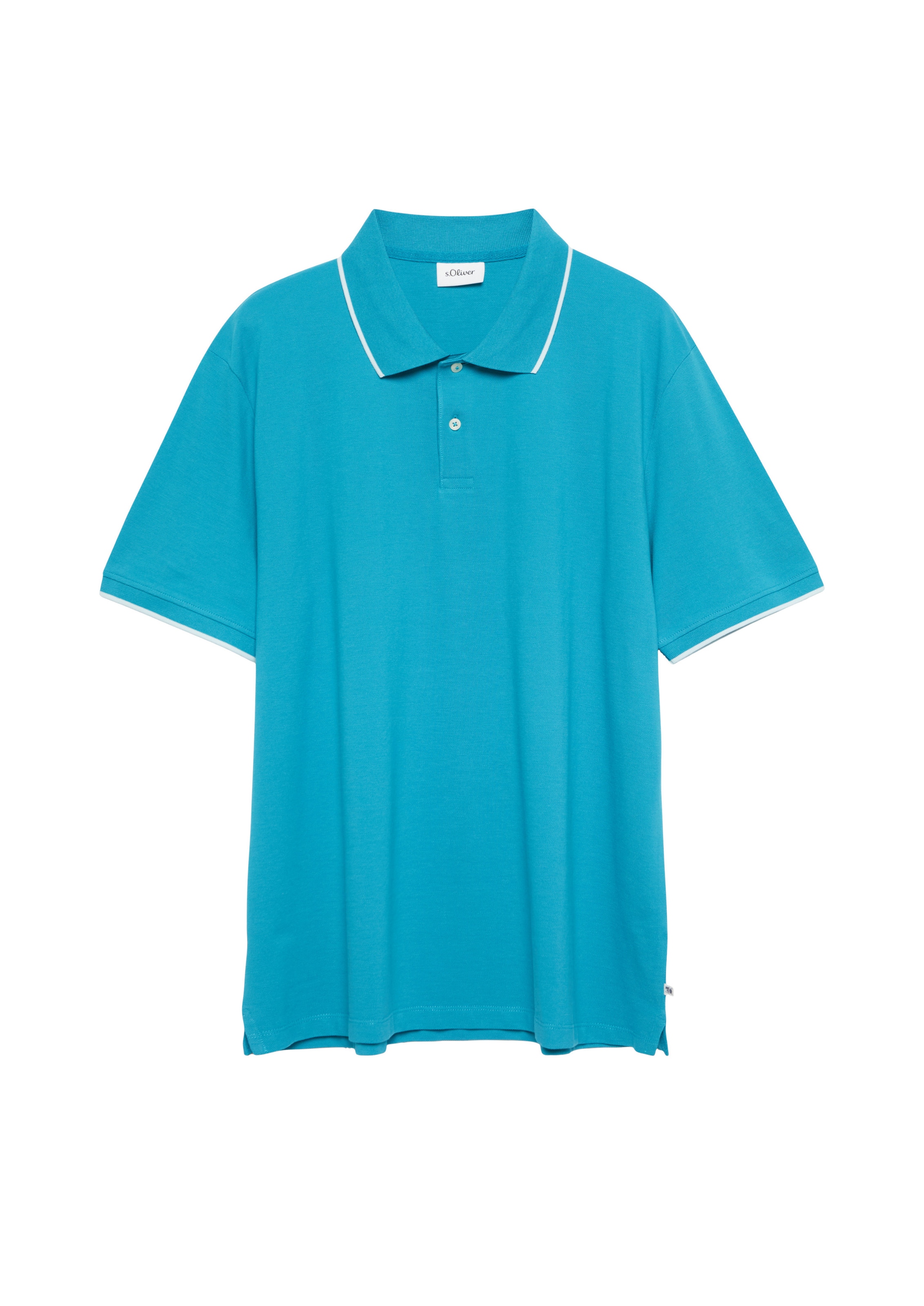 s.Oliver Men Big Sizes Shirt in XXXL in Azure / White, Item view