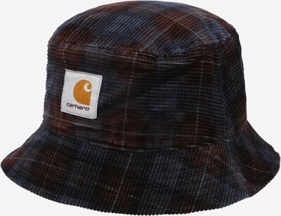 Carhartt WIP Chapeaux en bleu / marron / moutarde / blanc, Vue avec produit