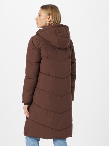 PIECES Winter Coat 'Jamilla' in Brown