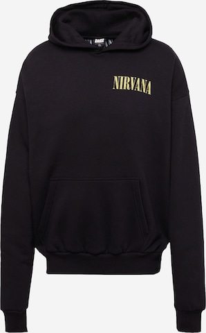 AMPLIFIED Sweatshirt 'NIRVANA' i svart: framsida