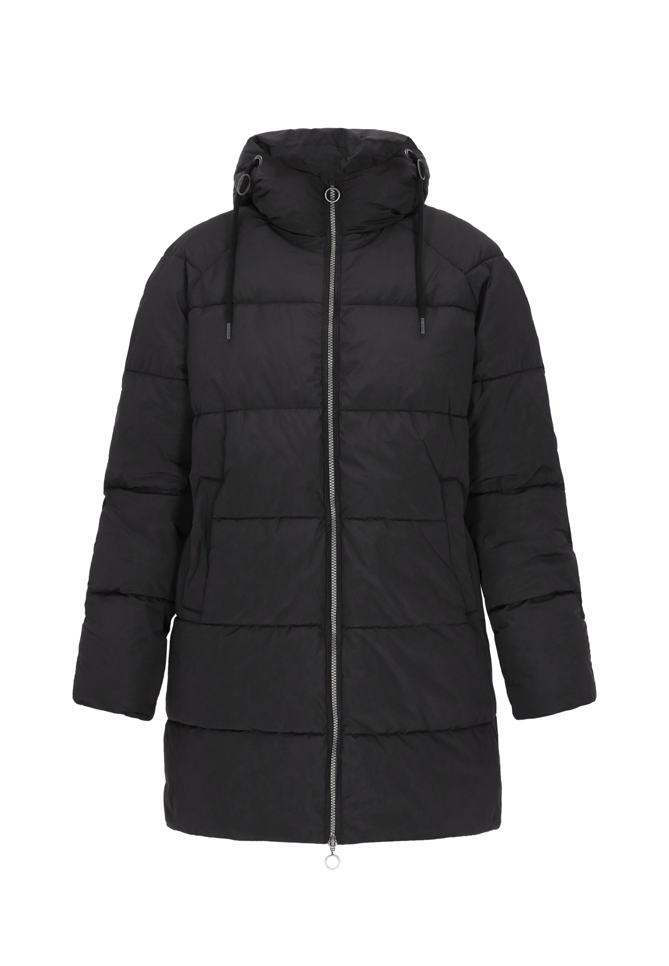 DreiMaster Maritim Manteau d’hiver en noir, Vue avec produit