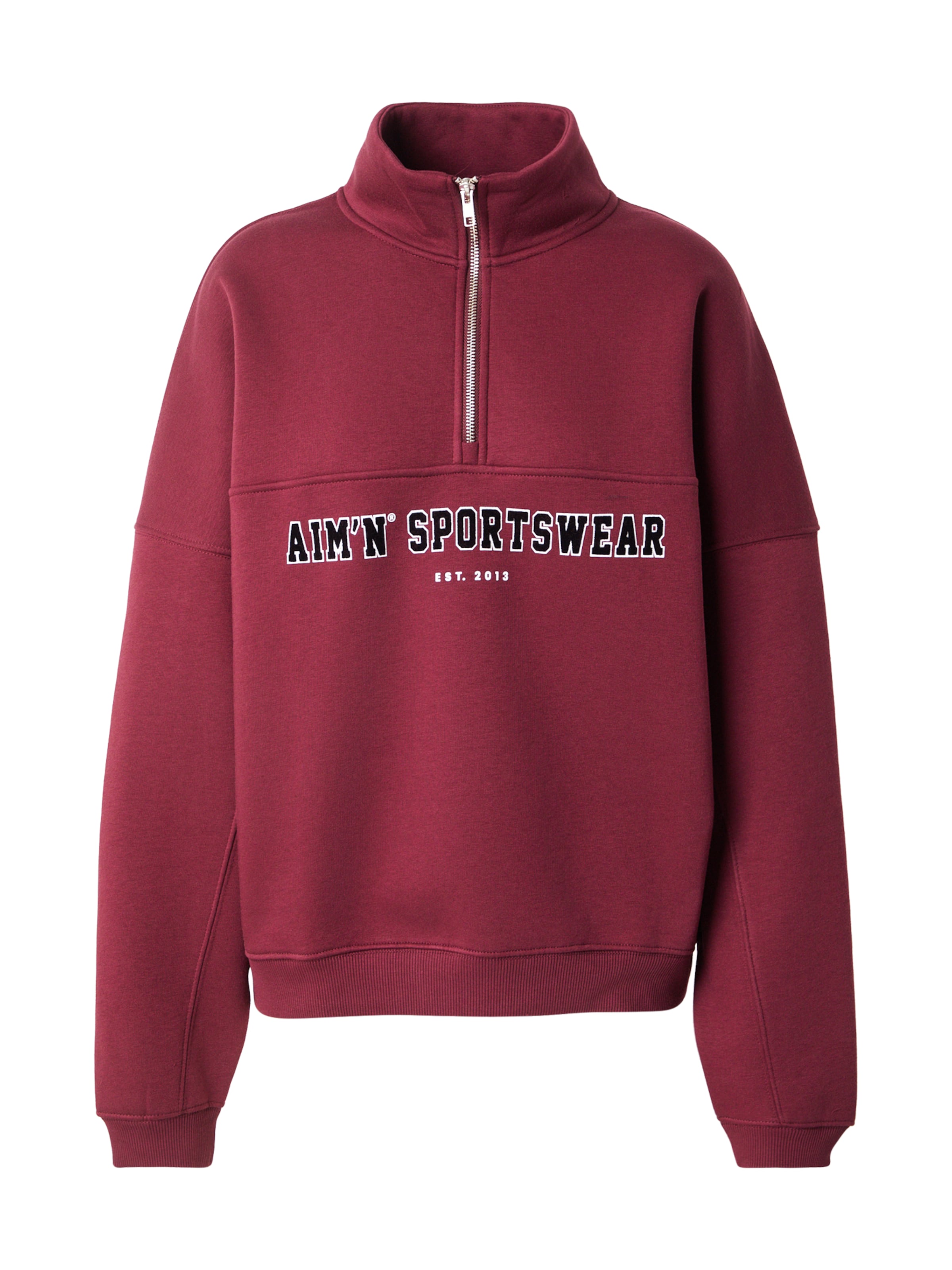 Aim'n Αθλητική μπλούζα φούτερ 'Varsity' σε κόκκινο: μπροστά