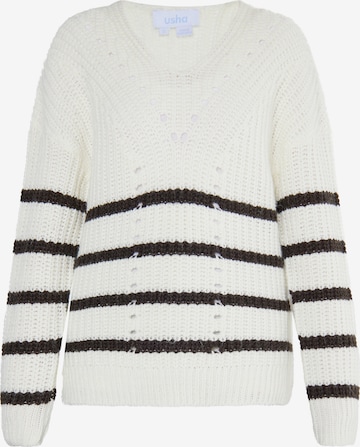 usha BLUE LABEL Pullover 'Fenia' i hvid: forside